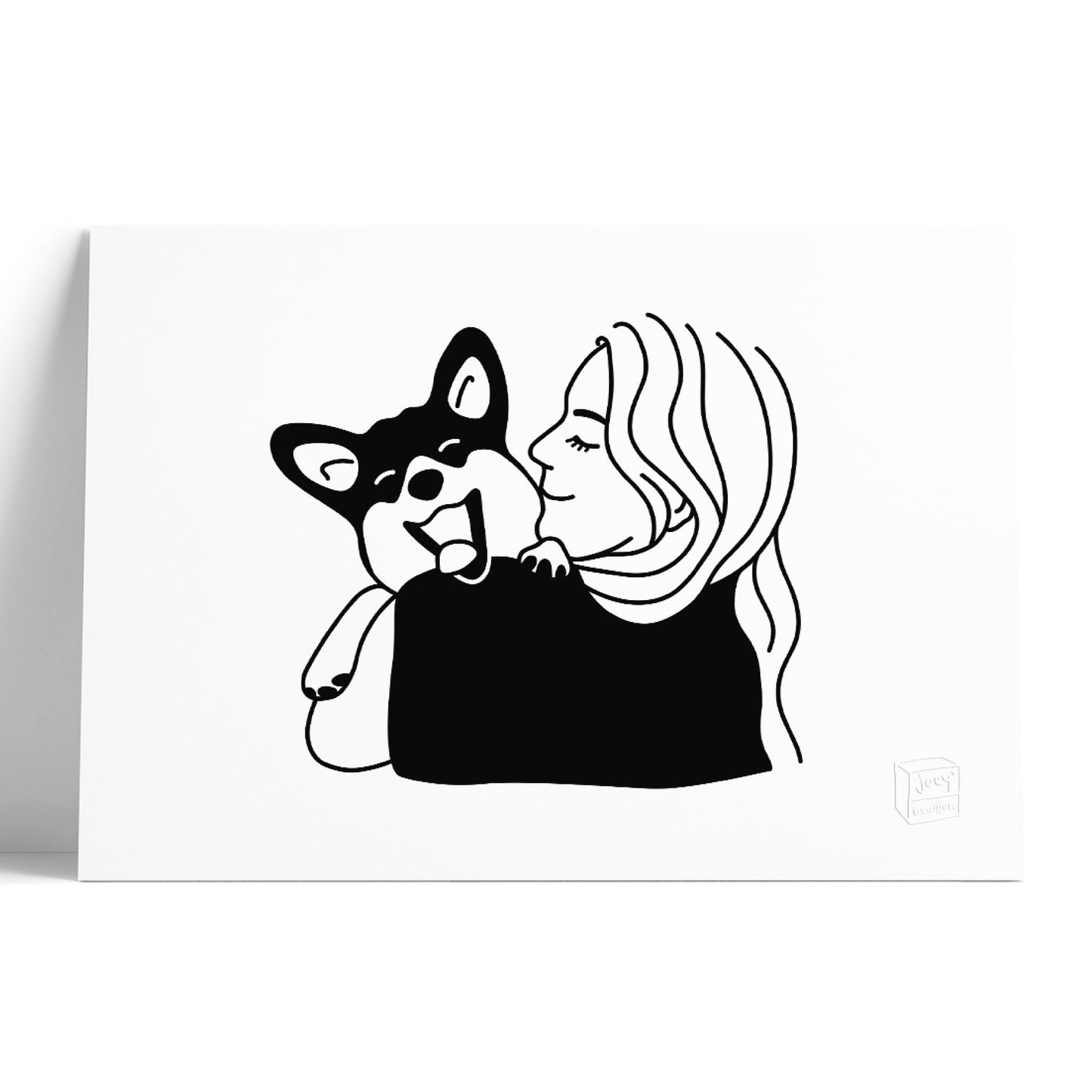 Portrait en buste avec animal