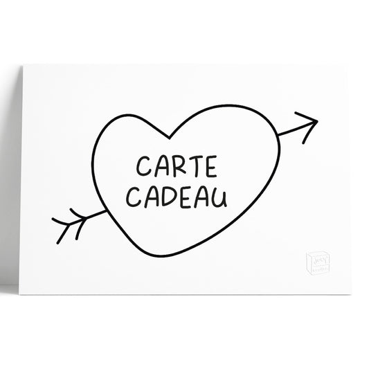 Carte cadeau (qui change des fleurs et des chocolats^^)