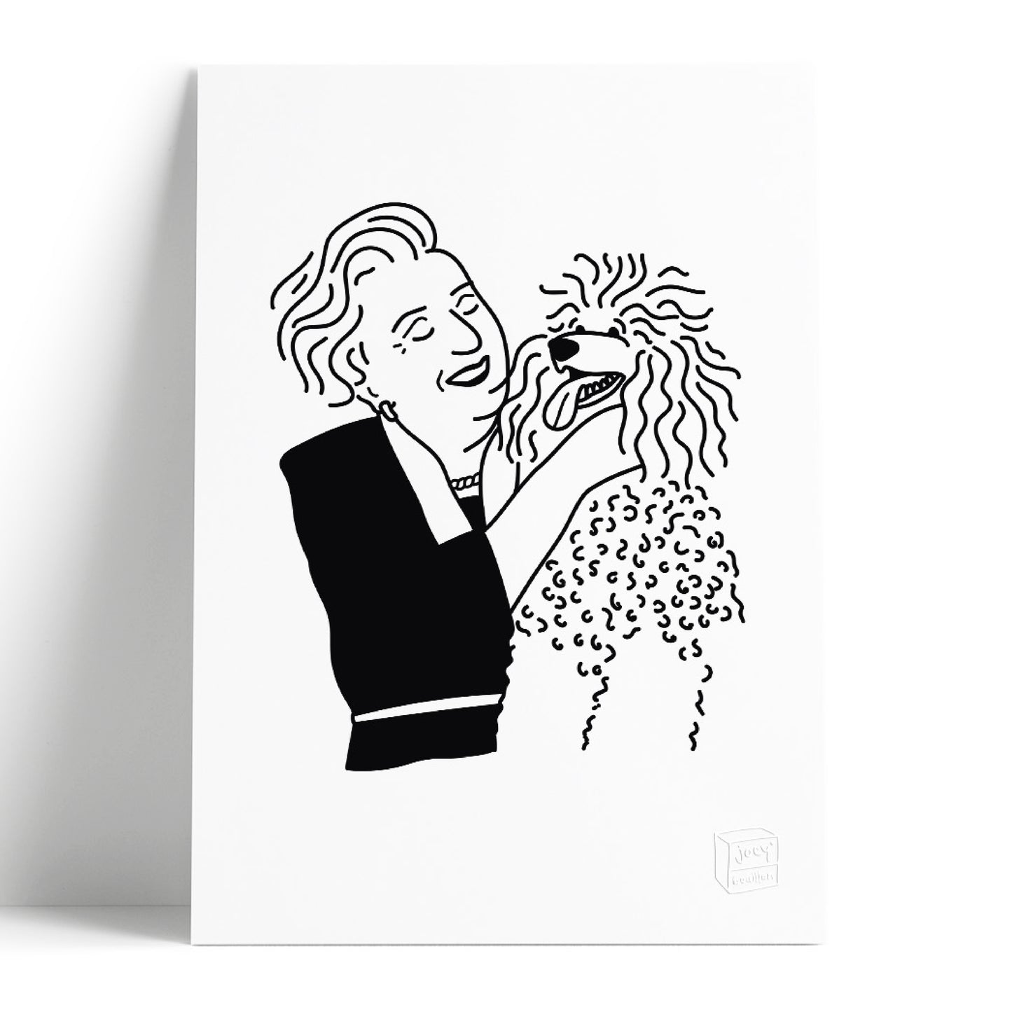 Portrait en buste avec animal
